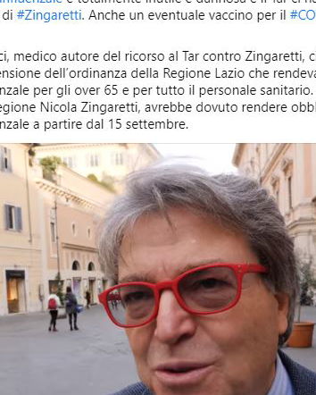 Vaccinazione antinfluenzale e ricorsi al TAR