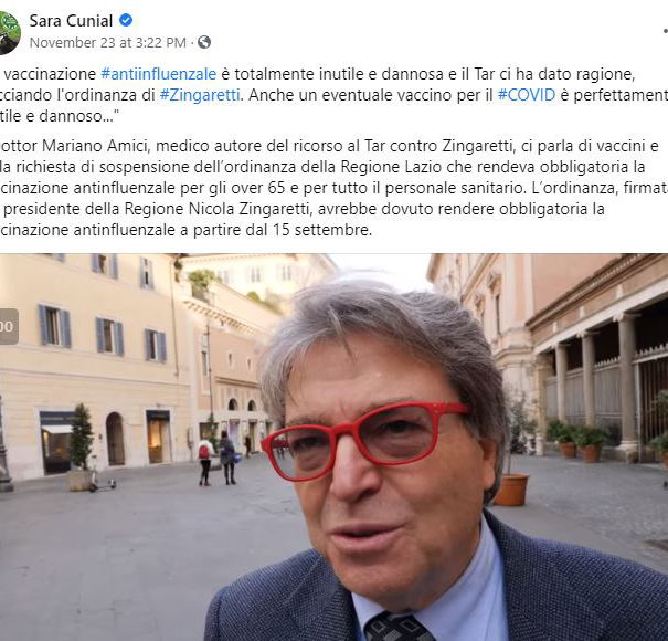 Vaccinazione antinfluenzale e ricorsi al TAR article-post