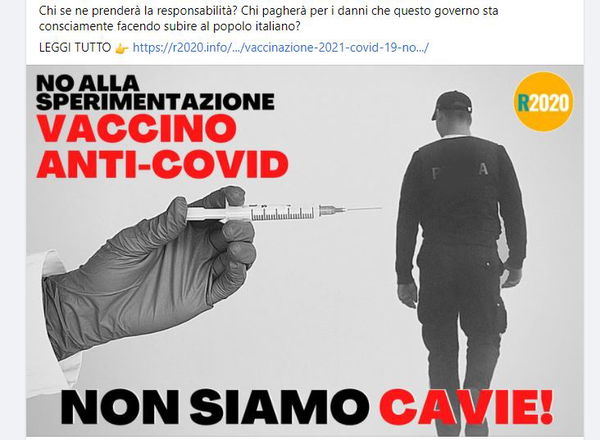 Sara Cunial e le lettere contro il vaccino