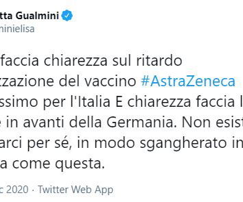 L’europarlamentare, i vaccini…
