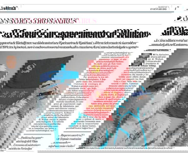 La Verità, Donald Trump, il virus e Wuhan
