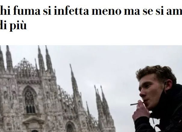 Fumo e COVID-19: Repubblica e gli articoli ad mentula canis article-post