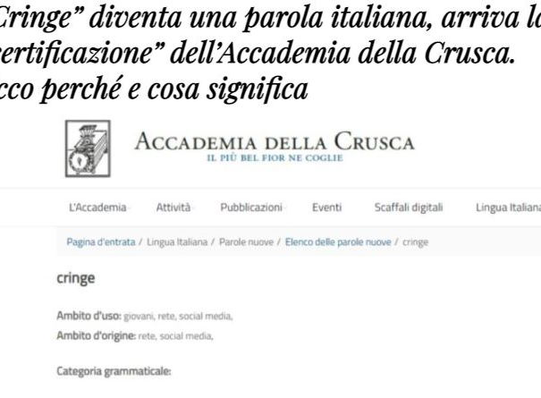 Che cringe ragazzi… article-post