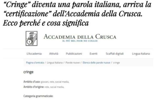 Che cringe ragazzi…