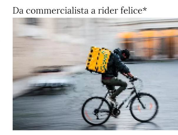 Il rider felice che guadagna fino a 4000 euro al mese article-post