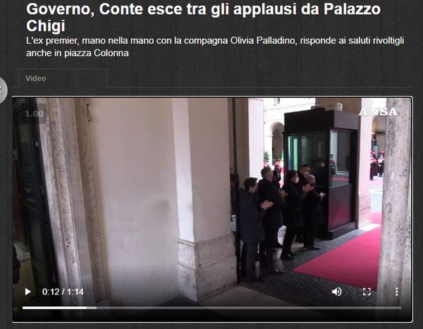 Ansa, Adnkronos e gli applausi a Conte