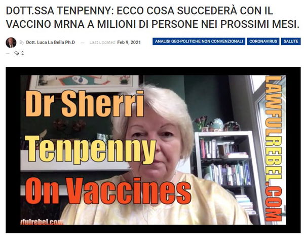 La dottoressa Tenpenny e l’antivaccinismo