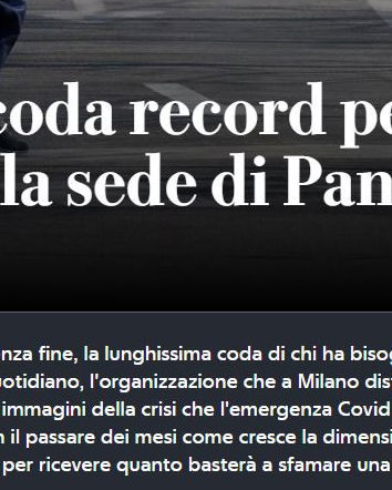 Code record per un pacco di cibo…
