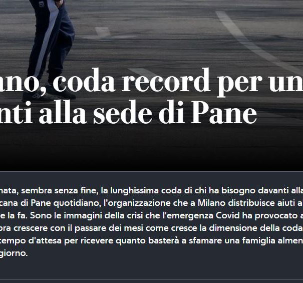 Code record per un pacco di cibo… article-post