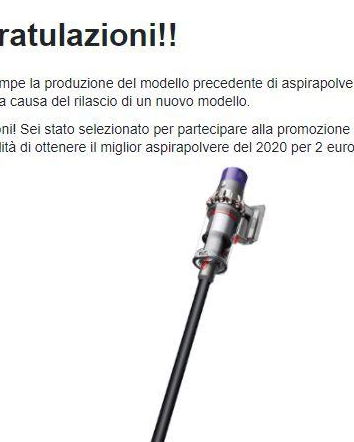 L’aspirapolvere vecchio modello…