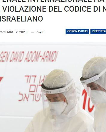 Israele, le vaccinazioni e il Tribunale dell’Aja