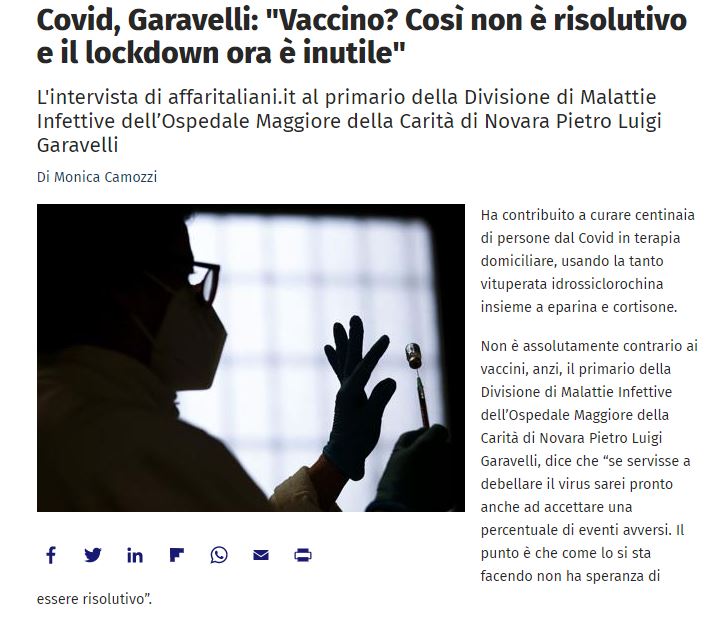 Vaccino non risolutivo e lockdown inutile? article-post