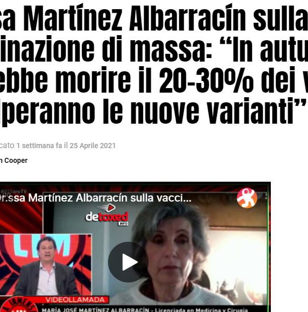 La dottoressa María José Martínez Albarracín… article-post
