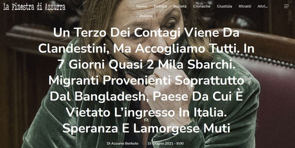 Un terzo dei contagi viene da clandestini?