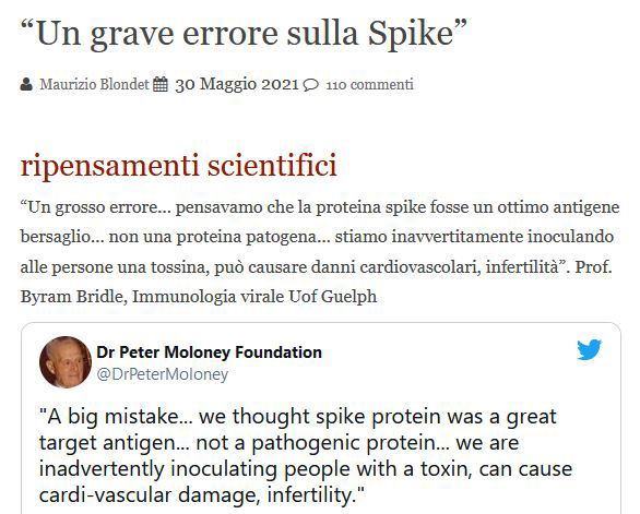Blondet, la proteina spike e le fonti… article-post