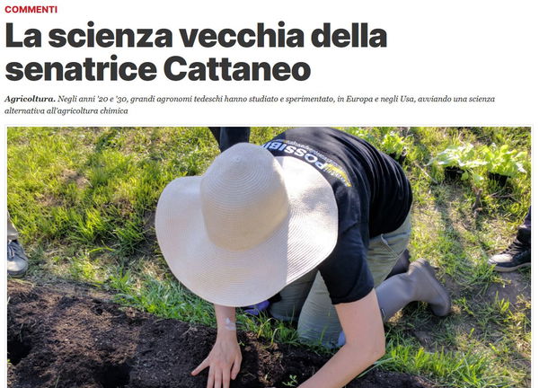 Il Manifesto, l’agricoltura biodinamica e la libertà di critica