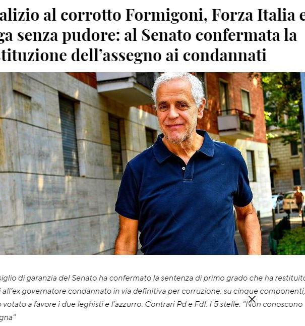 Formigoni, i vitalizi, la politica… article-post