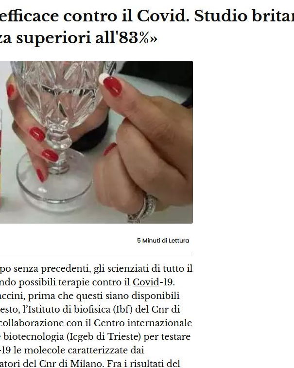 La Verità, l’ivermectina e le cure “proibite” article-post