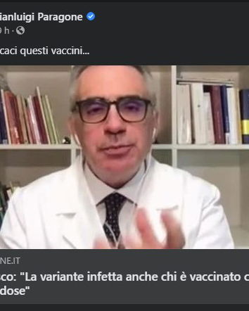 A lezione di disinformazione dal senatore Paragone
