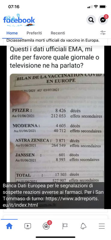 Di nuovo, ancora, sui morti da vaccino