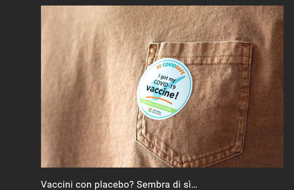 Il placebo, la sperimentazione e la confusione