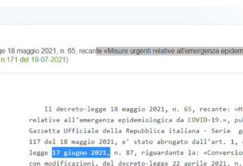 Il Decreto legge abrogato