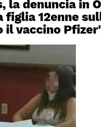 La 12enne americana paralizzata dopo il vaccino per COVID