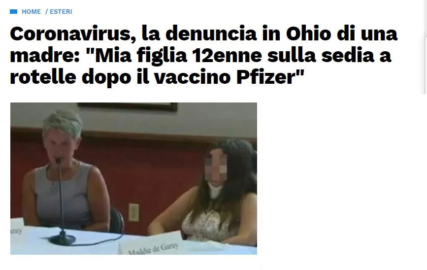 La 12enne americana paralizzata dopo il vaccino per COVID article-post