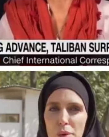 La giornalista Clarissa Ward con e senza velo