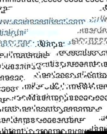 Non può essere escluso….