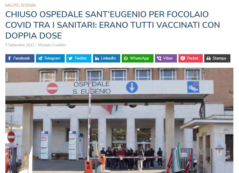 Focolaio tra sanitari vaccinati con doppia dose article-post