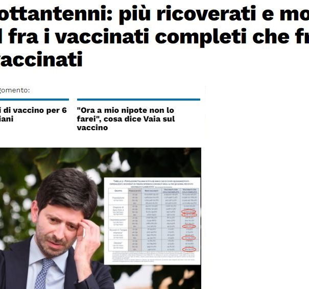 Gli ultraottantenni vaccinati e il giornalismo, quello pessimo article-post