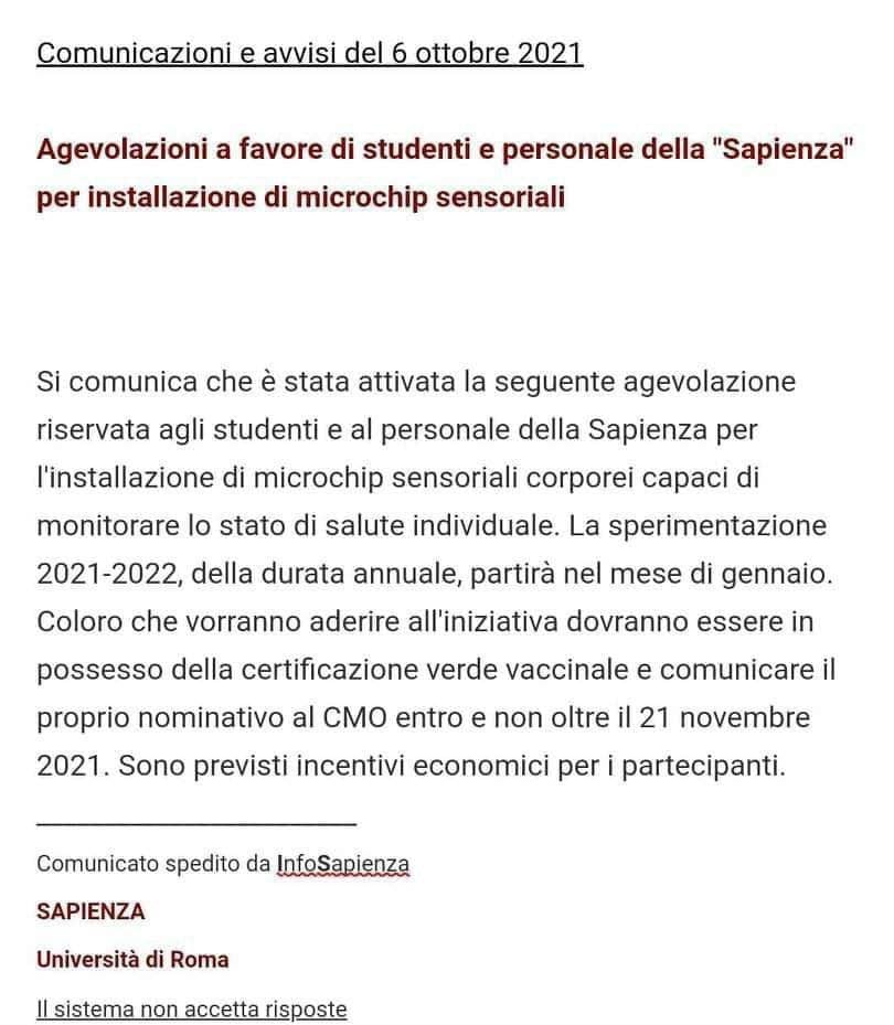 La Sapienza e il microchip sensoriale corporeo… article-post