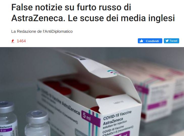Sputnik V, AstraZeneca e i tabloid inglesi article-post