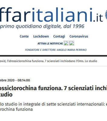 Idrossiclorochina, etica giornalistica e smentite