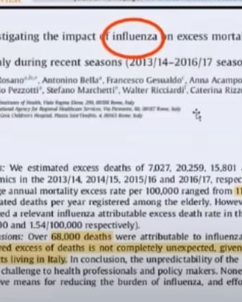 I 68mila morti per influenza