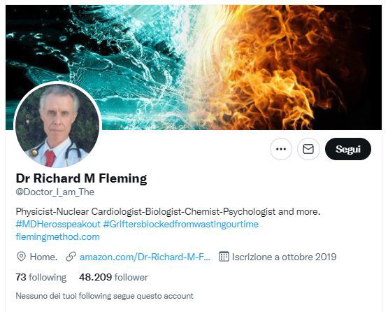 Il Dr Richard Fleming e i coaguli di sangue