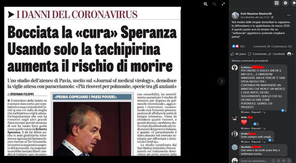 Bocciata la “cura Speranza” …