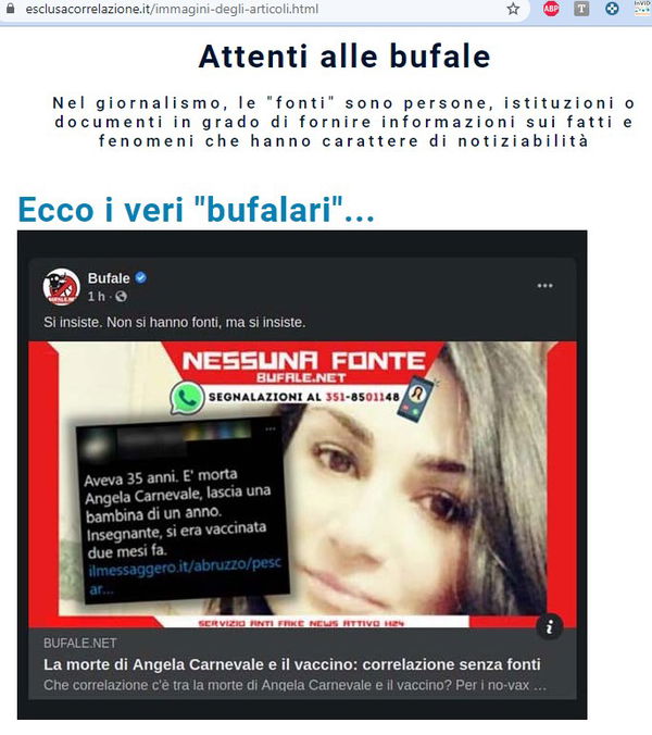 Esclusa Correlazione e la disinformazione