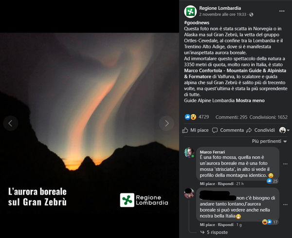 L’aurora virale, ma non boreale