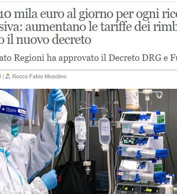 Gianluigi Paragone e i rimborsi agli ospedali