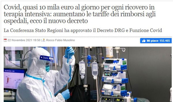 Gianluigi Paragone e i rimborsi agli ospedali