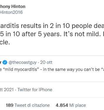 L’otorinolaringoiatra e l’archeologo esperti di miocarditi