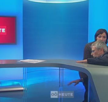 L’ospite che collassa alla tv austriaca