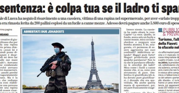 È colpa tua se il ladro ti spara article-post