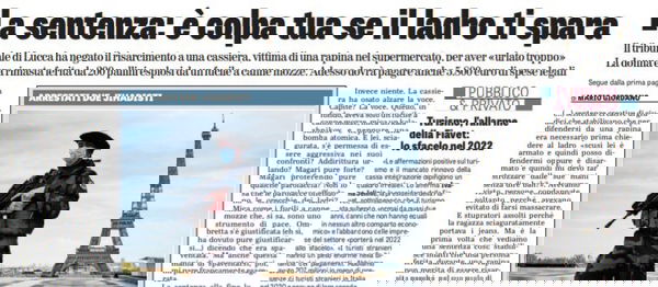 È colpa tua se il ladro ti spara