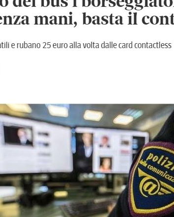 La truffa contactless e il giornalismo di qualità
