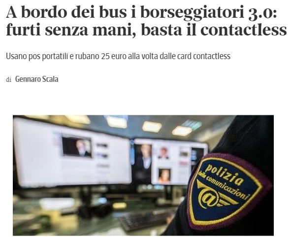 La truffa contactless e il giornalismo di qualità