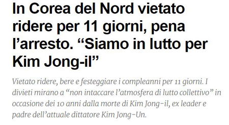 Il lutto in Corea del Nord e il giornalismo italiano article-post