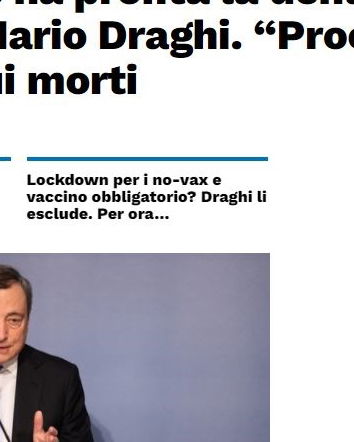 Draghi, Codacons, virgolettati e decessi